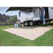 Camco 42811 7' x 15' RV Awning and Leisure Mat, Includes Canvas Tote Bag, Brown