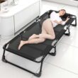 Slsy Folding Bed Cot: 3.3 Inch Mattress, Pillow, 4-Reclining Positions, Camping Guest Bed