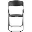 Flash Furniture 6 Pack HERCULES Series 500 lb. Capacity Heavy Duty Black Plastic Folding Chair with Built-in Ganging Brackets