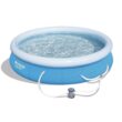 Bestway 12ft x 30in Fast Set Above Ground Swimming Pool w/ Filter Pump (2 Pack)