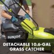 Sun Joe Cordless Electric Walk-Behind Push Lawn Mower, 14-inch, 28-Volt