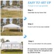 UBesGoo Canopy Wedding Tent Outdoor Camping Gazebo Canopy with 4 Sidewalls Canopy (10" X 20")