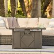 HEATMAXX 42 in. 60,000BTU Fire Pit Propane Gas Fire Pit Table Rectangular Tabletop