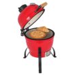 Winado 13in Round Ceramic Charcoal Grill for Outdoor Barbecue, Camping, BBQ Coal Grill Red