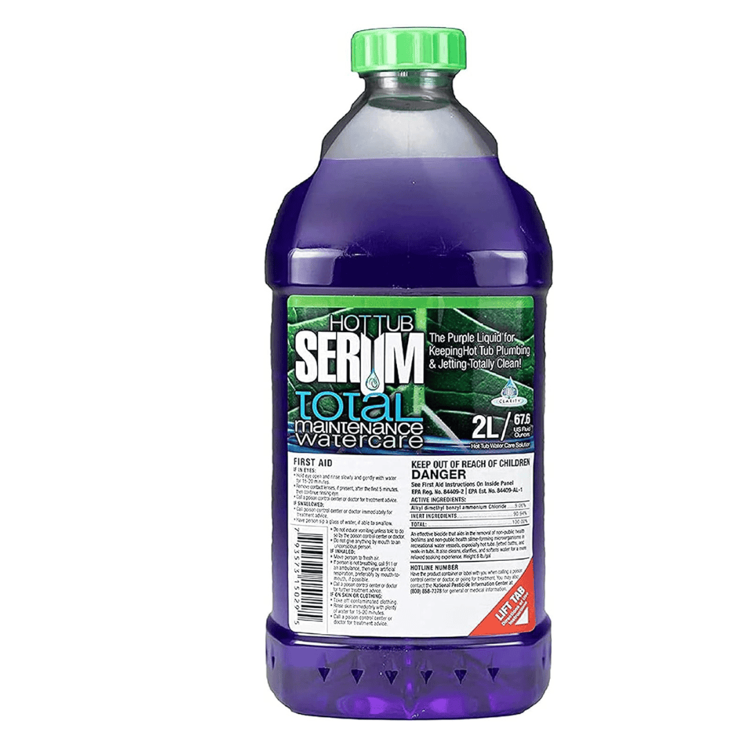 Hot Tub Serum - Total Maintenance Water Care - Hot Tub Cleaner/Jetted Tub Cleaner - 24 Weekly Doses (2 Liter) Hot Tub Serum - Total Maintenance Water Care - Hot Tub Cleaner/Jetted Tub Cleaner - 24 Weekly Doses (2 Liter)