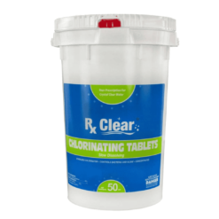 Rx Clear 3" Stabilized Chlorine Tablets - 50 lb Bucket