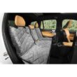 Plush Paws Products Quilted Velvet Waterproof Center Console Access Hammock Car Seat Cover - London Grey Plush Paws Products Quilted Velvet Waterproof Center Console Access Hammock Car Seat Cover - London Grey