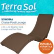 SwimWays Terra Sol Sonoma 2-in-1 Pool Float and Patio Chaise Lounge Chair, Chocolate Brown
