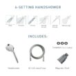 Moen Engage Chrome 6 settings Handheld Showerhead 1.75 gpm