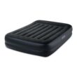 Intex 64123ED Dura Beam Plus 16" Pillow Raised Air Mattress with Built in Pump, Queen, Navy