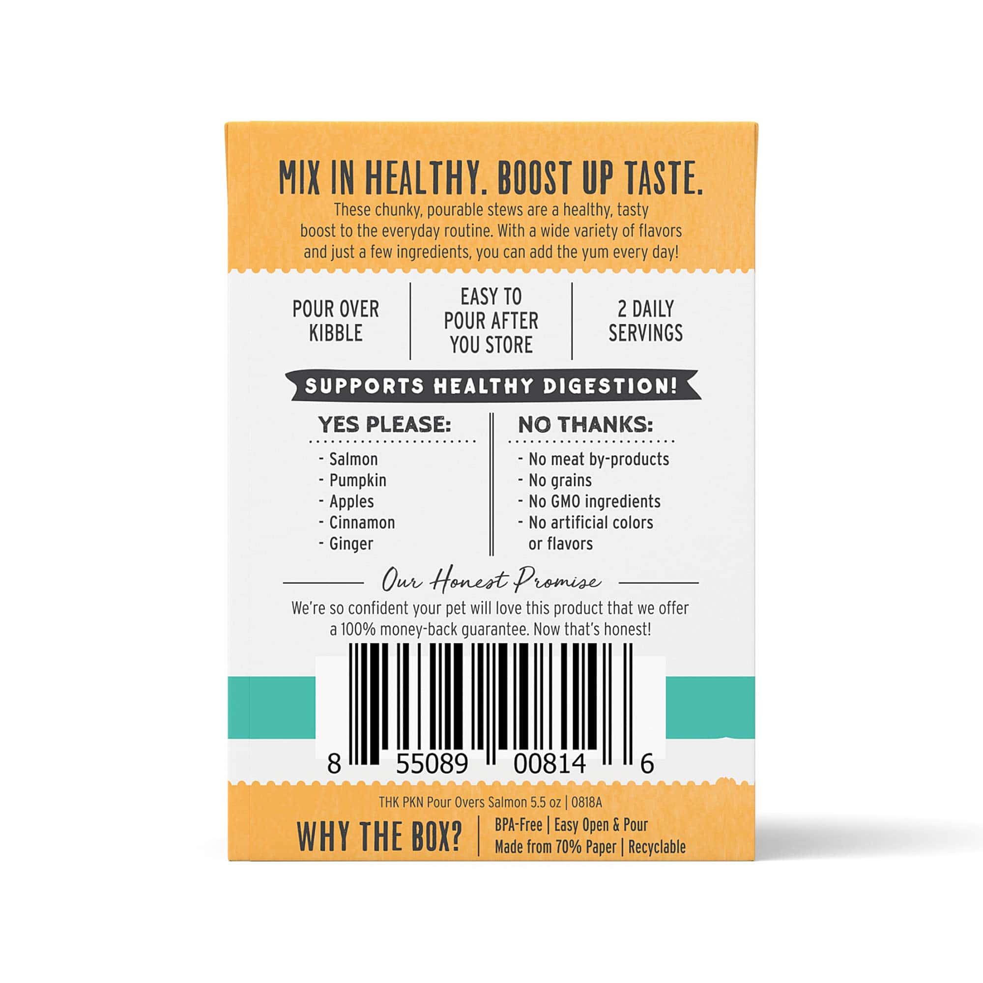 The Honest Kitchen Pumpkin POUR OVERS Salmon & Pumpkin Stew Wet Dog Food Topper The Honest Kitchen Pumpkin POUR OVERS Salmon & Pumpkin Stew Wet Dog Food Topper - Image 8