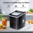 AGLUCKY Countertop Ice Maker Machine, Portable Ice Makers Countertop, Make 26 lbs ice in 24 hrs,Ice Cube Ready in 6-8 Mins with Ice Scoop and Basket AGLUCKY Countertop Ice Maker Machine, Portable Ice Makers Countertop, Make 26 lbs ice in 24 hrs,Ice Cube Ready in 6-8 Mins with Ice Scoop and Basket