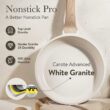 CAROTE Pots and Pans Set Nonstick, White Granite Induction Kitchen Cookware Sets, 10 Pcs Non Stick Cooking Set w/Frying Pans & Saucepans CAROTE Pots and Pans Set Nonstick, White Granite Induction Kitchen Cookware Sets, 10 Pcs Non Stick Cooking Set w/Frying Pans & Saucepans
