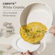 CAROTE Pots and Pans Set Nonstick, White Granite Induction Kitchen Cookware Sets, 10 Pcs Non Stick Cooking Set w/Frying Pans & Saucepans CAROTE Pots and Pans Set Nonstick, White Granite Induction Kitchen Cookware Sets, 10 Pcs Non Stick Cooking Set w/Frying Pans & Saucepans