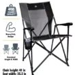GCI 19653441 Outdoor Eazy Chair XL - Black/Pewter