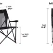 GCI 19653441 Outdoor Eazy Chair XL - Black/Pewter