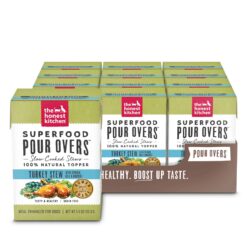 The Honest Kitchen Superfood POUR OVERS Turkey Stew with Veggies Wet Dog Food Topper