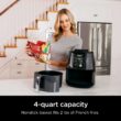 Ninja AF101 Air Fryer that Crisps, Roasts, Reheats, & Dehydrates, for Quick, Easy Meals, 4 Quart Capacity, & High Gloss Finish, Black/Grey Ninja AF101 Air Fryer that Crisps, Roasts, Reheats, & Dehydrates, for Quick, Easy Meals, 4 Quart Capacity, & High Gloss Finish, Black/Grey