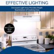 Broan-NuTone 413001 Non-Ducted Ductless Range Hood with Lights Exhaust Fan for Under Cabinet, 30-Inch, White Broan-NuTone 413001 Non-Ducted Ductless Range Hood with Lights Exhaust Fan for Under Cabinet, 30-Inch, White