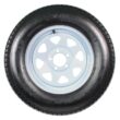 eCustomrim 2-Pack Trailer Tire Rim ST205/75D15 15 in. Load Range C 5 Lug White Spoke Wheel