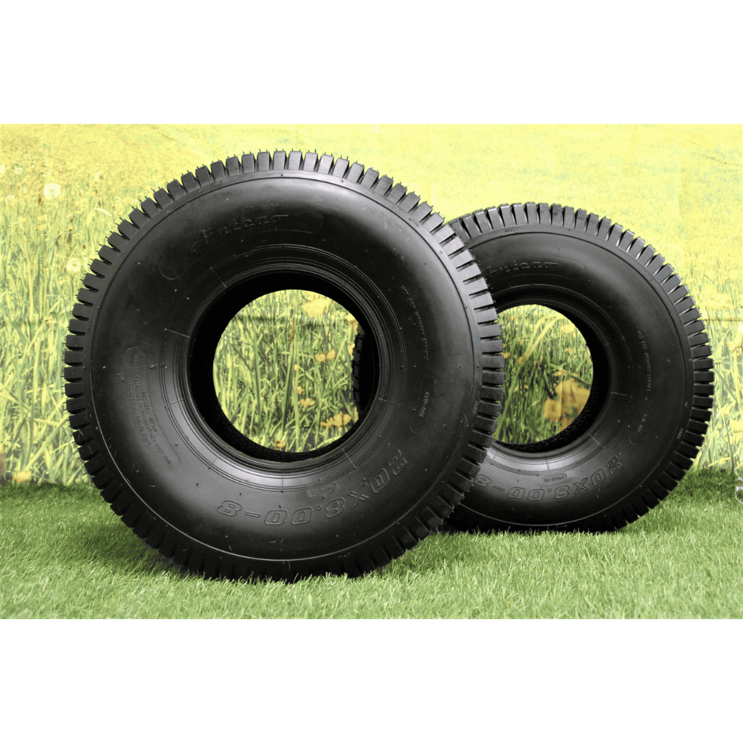 Antego Tire and Wheel 20x8.00-8 4 Ply Turf Tires for Lawn & Garden Mower 20x8-8 (Set of 2) Antego Tire and Wheel 20x8.00-8 4 Ply Turf Tires for Lawn & Garden Mower 20x8-8 (Set of 2)