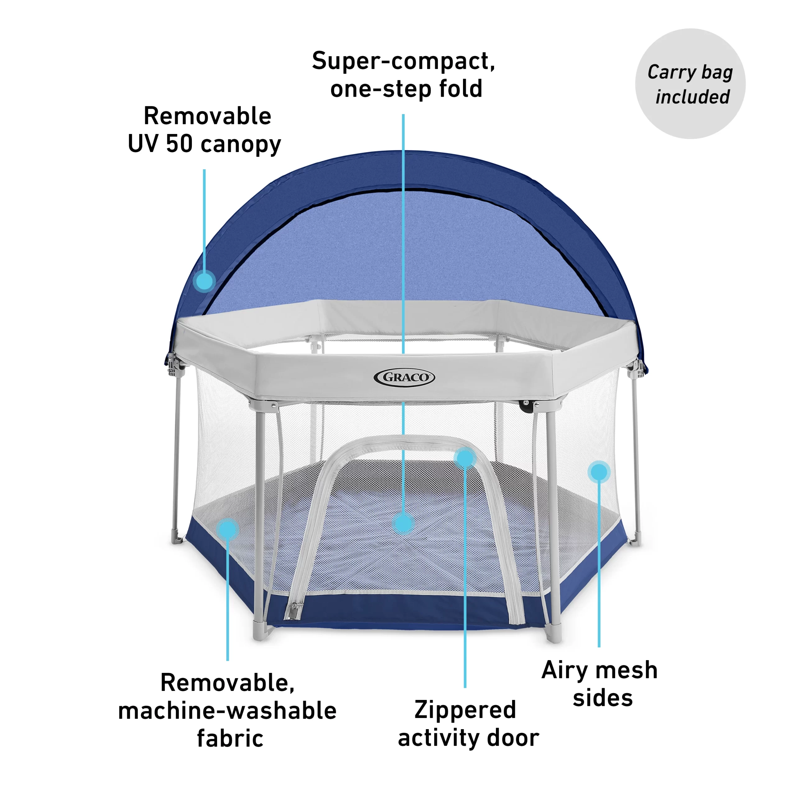 Graco Pack 'n Play LiteTraveler LX Playard - Canyon Graco Pack 'n Play LiteTraveler LX Playard - Canyon - Image 2
