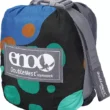 ENO DoubleNest Print Hammock - Charcoal/Lagoon/Sky
