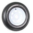eCustomrim 2-Pack Trailer Tire Rim ST205/75D15 15 in. Load Range C 5 Lug White Spoke Wheel