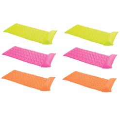 Intex Tote 'N Float Wave Mat Floating Pool Lounger with Headrest (6 Pack)