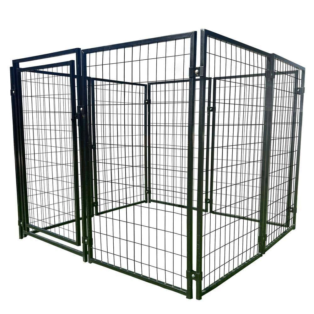 ALEKO DK5x5x4SQ-HD 4 ft. H x 5 ft. W x 5 ft. L Dog Kennel ALEKO DK5x5x4SQ-HD 4 ft. H x 5 ft. W x 5 ft. L Dog Kennel