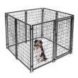 ALEKO DK5x5x4SQ-HD 4 ft. H x 5 ft. W x 5 ft. L Dog Kennel ALEKO DK5x5x4SQ-HD 4 ft. H x 5 ft. W x 5 ft. L Dog Kennel