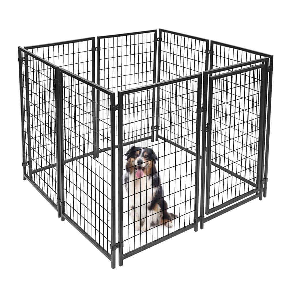 ALEKO DK5x5x4SQ-HD 4 ft. H x 5 ft. W x 5 ft. L Dog Kennel ALEKO DK5x5x4SQ-HD 4 ft. H x 5 ft. W x 5 ft. L Dog Kennel - Image 7
