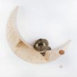 AndMakers MZ-Luna MYZOO Medium Luna Crescent Moon Shape Wall Mounted Wood Cat Bed AndMakers MZ-Luna MYZOO Medium Luna Crescent Moon Shape Wall Mounted Wood Cat Bed