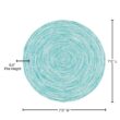 Colonial Mills Kaari Aqua 7 ft. x 7 ft. Tweed Indoor/Outdoor Round Area Rug