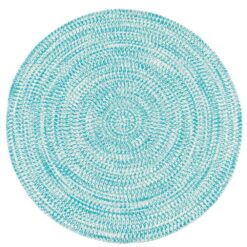 Colonial Mills  Kaari Aqua 7 ft. x 7 ft. Tweed Indoor/Outdoor Round Area Rug