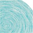 Colonial Mills Kaari Aqua 7 ft. x 7 ft. Tweed Indoor/Outdoor Round Area Rug
