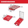 Milwaukee Packout 9.7 in. W X 2.5 in. H Storage Organizer Impact-Resistant Poly 5 compartments Red