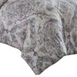 Benjara Lance 8- Piece White and Gray Damask Print Microfiber Queen Bed Comforter Set Benjara Lance 8- Piece White and Gray Damask Print Microfiber Queen Bed Comforter Set