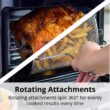 ARIA Ariawave 36 Qt Black Air Fryer Oven