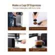 cadeninc 2-Cup Espresso 19-Bar Stainless Steel Machine