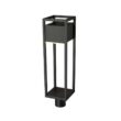 Filament Design Barwick 1-Light 27 inch Black Aluminum Hardwired Outdoor Post Light with Round Standard Fitter with Integrated LED