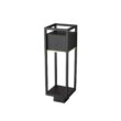Filament Design Barwick 1-Light 19.75 inch Black Aluminum Hardwired Outdoor Post Light with Square Standard Fitter with Integrated LED
