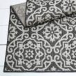Nicole Miller Patio Country Danica Black/Gray 9 ft. x 12 ft. Geometric Indoor/Outdoor Area Rug