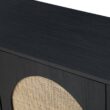 JAYDEN CREATION Mercury 56 in. Wide Black Sideboard with 3-Doors JAYDEN CREATION Mercury 56 in. Wide Black Sideboard with 3-Doors