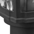 Progress Lighting Marquette Collection 1-Light Textured Black Clear Water Glass New Traditional Outdoor Post Lantern Light Progress Lighting Marquette Collection 1-Light Textured Black Clear Water Glass New Traditional Outdoor Post Lantern Light