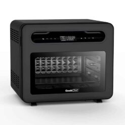 Boyel Living  26 qt. Black Stainless Steel Air Fryer Toaster Oven with 6 Accessories and Extra Large Capacity