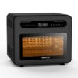 Boyel Living 26 qt. Black Stainless Steel Air Fryer Toaster Oven with 6 Accessories and Extra Large Capacity