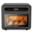 Boyel Living 26 qt. Black Stainless Steel Air Fryer Toaster Oven with 6 Accessories and Extra Large Capacity