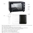 HwoamneT 1200-Watt 4-Slice Black Stainless Steel Toaster Oven Countertop Oven with Built-In Timer