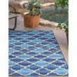 Unique Loom Outdoor Eden Trellis Blue 10' 0 x 12' 0 Area Rug Unique Loom Outdoor Eden Trellis Blue 10' 0 x 12' 0 Area Rug